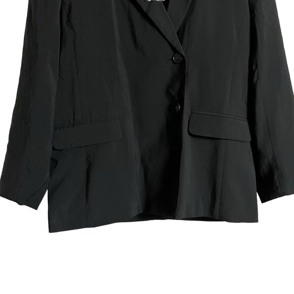 Madewell Black Oversized Relaxed Softdrape Blazer Jacket Size Medium - Picture 6 of 14